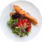 Raw Salmon Salad